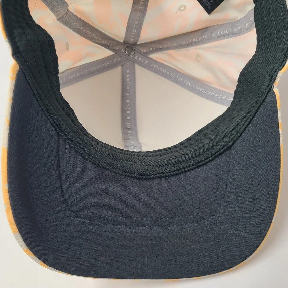 Nike Hat Strapback Orange White Marble Camo Golf Classic99 Dri-Fit Aerobill‎ Men